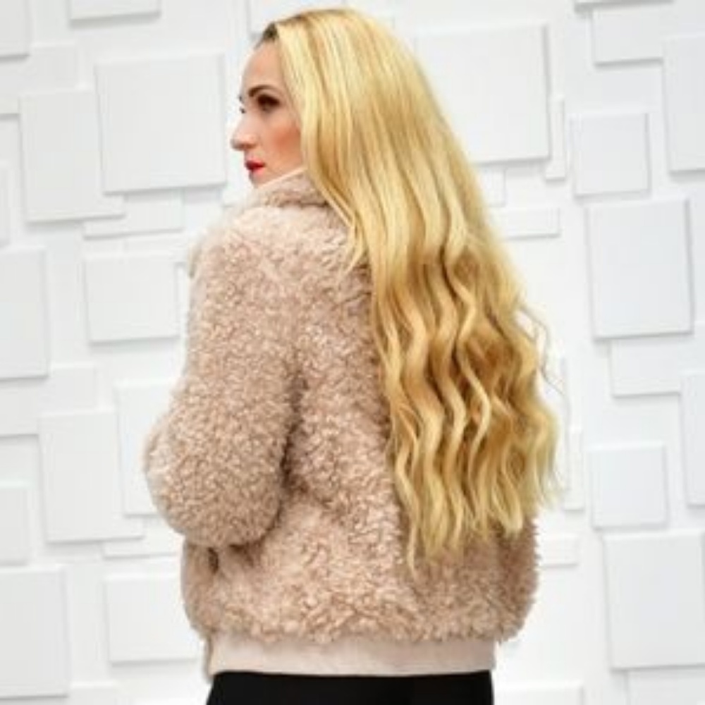 ACADIA Tan Faux Fur Coat - Picture 4 of 4